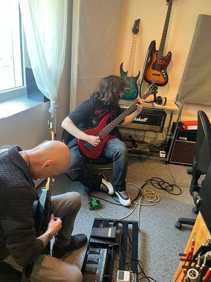 The Guts en enregistrement au White Cat Studio, mars 2026 — photo 1 sur 7