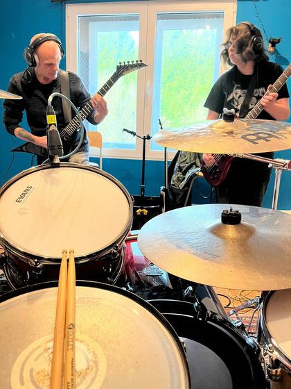 The Guts en enregistrement au White Cat Studio, mars 2026 — photo 4 sur 7